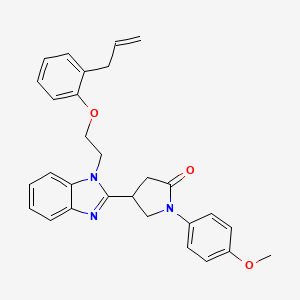 4-(1-(2-(2-allylphenoxy)ethyl)-1H-benzo[d]imidazol-2-yl)-1-(4-methoxyphenyl)pyrrolidin-2-one