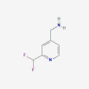 molecular formula C7H8F2N2 B2841817 (2-(Difluoromethyl)pyridin-4-yl)methanamine CAS No. 1211589-22-8