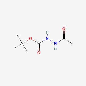molecular formula C7H14N2O3 B2841824 N'-乙酰肼基甲酸叔丁酯 CAS No. 90271-04-8