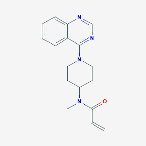 molecular formula C17H20N4O B2841836 N-Methyl-N-(1-quinazolin-4-ylpiperidin-4-yl)prop-2-enamide CAS No. 2195370-80-8