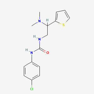 1-(4-Chlorophenyl)-3-(2-(dimethylamino)-2-(thiophen-2-yl)ethyl)urea