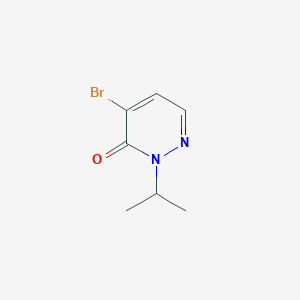 molecular formula C7H9BrN2O B2841839 4-溴-2-异丙基吡啶并[3(2H)-酮] CAS No. 1934675-50-9