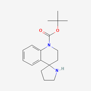 molecular formula C17H24N2O2 B2841840 叔丁基2',3'-二氢嘧啶-2,4'-喹啉-1'-羧酸酯 CAS No. 2197055-43-7