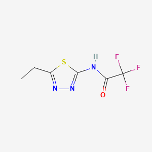 molecular formula C6H6F3N3OS B2841845 N-(5-ethyl-1,3,4-thiadiazol-2-yl)-2,2,2-trifluoroacetamide CAS No. 22926-50-7