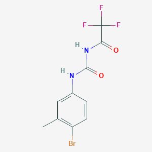 molecular formula C10H8BrF3N2O2 B284185 N-(4-bromo-3-methylphenyl)-N'-(trifluoroacetyl)urea 