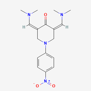 (3Z,5Z)-3,5-bis[(dimethylamino)methylidene]-1-(4-nitrophenyl)piperidin-4-one