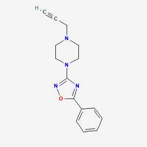 5-Phenyl-3-(4-prop-2-ynylpiperazin-1-yl)-1,2,4-oxadiazole