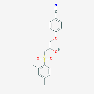 4-{3-[(2,4-Dimethylphenyl)sulfonyl]-2-hydroxypropoxy}benzenecarbonitrile