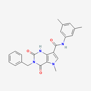 3-benzyl-N-(3,5-dimethylphenyl)-5-methyl-2,4-dioxo-2,3,4,5-tetrahydro-1H-pyrrolo[3,2-d]pyrimidine-7-carboxamide