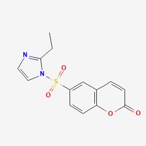 6-((2-ethyl-1H-imidazol-1-yl)sulfonyl)-2H-chromen-2-one