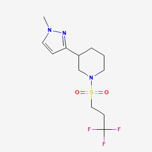 3-(1-methyl-1H-pyrazol-3-yl)-1-((3,3,3-trifluoropropyl)sulfonyl)piperidine