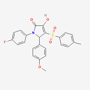 1-(4-fluorophenyl)-3-hydroxy-5-(4-methoxyphenyl)-4-tosyl-1H-pyrrol-2(5H)-one