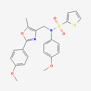 molecular formula C23H22N2O5S2 B2841901 8-{[4-(3-methoxyphenyl)piperazin-1-yl]sulfonyl}-4H-chromeno[3,4-d]isoxazole CAS No. 1251614-53-5