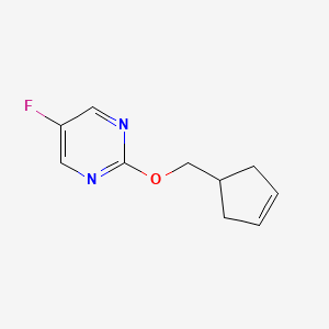 2-[(Cyclopent-3-en-1-yl)methoxy]-5-fluoropyrimidine