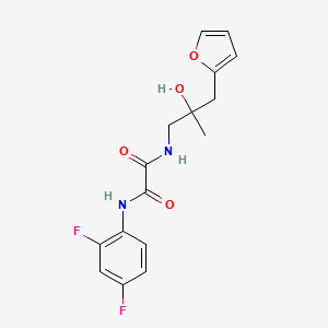 molecular formula C16H16F2N2O4 B2841917 N1-(2,4-difluorophenyl)-N2-(3-(furan-2-yl)-2-hydroxy-2-methylpropyl)oxalamide CAS No. 1795298-65-5