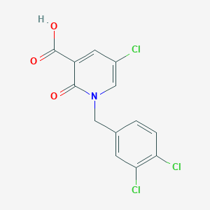 molecular formula C13H8Cl3NO3 B2841921 5-Chloro-1-(3,4-Dichlorobenzyl)-2-Oxo-1,2-Dihydro-3-Pyridinecarboxylic Acid CAS No. 339008-81-0