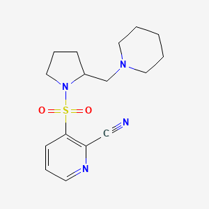 3-({2-[(Piperidin-1-yl)methyl]pyrrolidin-1-yl}sulfonyl)pyridine-2-carbonitrile