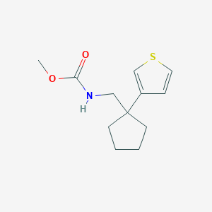 Methyl ((1-(thiophen-3-yl)cyclopentyl)methyl)carbamate