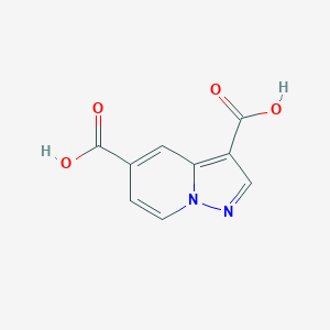 molecular formula C9H6N2O4 B2841926 Pyrazolo[1,5-a]pyridine-3,5-dicarboxylic acid CAS No. 1352892-43-3