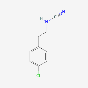 [2-(4-Chlorophenyl)ethyl](cyano)amine