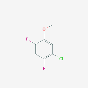 molecular formula C7H5ClF2O B2841932 1-氯-2,4-二氟-5-甲氧基苯 CAS No. 1261628-93-6