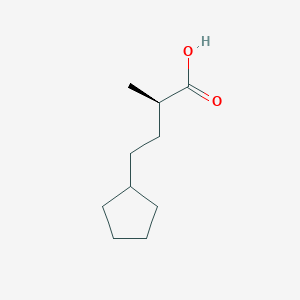 (2R)-4-Cyclopentyl-2-methylbutanoic acid