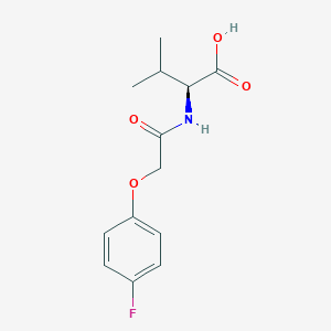 molecular formula C13H16FNO4 B2841948 (2S)-2-[2-(4-fluorophenoxy)acetamido]-3-methylbutanoic acid CAS No. 1308958-04-4