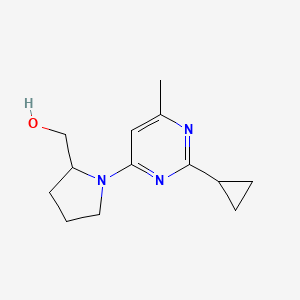 (1-(2-Cyclopropyl-6-methylpyrimidin-4-yl)pyrrolidin-2-yl)methanol