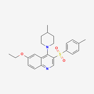 6-Ethoxy-4-(4-methylpiperidin-1-yl)-3-tosylquinoline