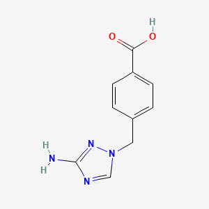 4-[(3-amino-1H-1,2,4-triazol-1-yl)methyl]benzoic acid