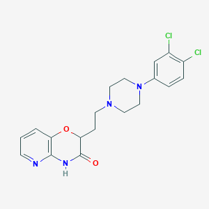 molecular formula C19H20Cl2N4O2 B2841982 2-{2-[4-(3,4-dichlorophenyl)piperazino]ethyl}-2H-pyrido[3,2-b][1,4]oxazin-3(4H)-one CAS No. 860611-78-5