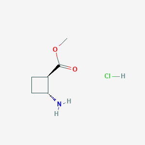 trans-Methyl 2-aminocyclobutane-1-carboxylate hydrochloride