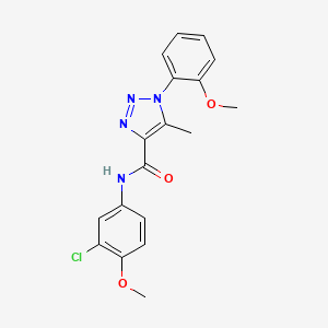 N-(3-chloro-4-methoxyphenyl)-1-(2-methoxyphenyl)-5-methyl-1H-1,2,3-triazole-4-carboxamide