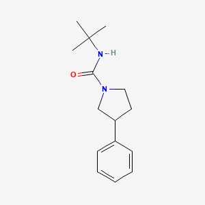 molecular formula C15H22N2O B2842005 N-(tert-butyl)-3-phenylpyrrolidine-1-carboxamide CAS No. 1211665-92-7