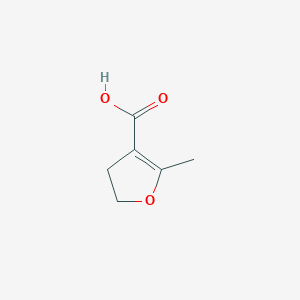 molecular formula C6H8O3 B2842008 2-METHYL-4,5-DIHYDROFURAN-3-CARBOXYLICACID CAS No. 100191-39-7