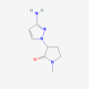 3-(3-amino-1H-pyrazol-1-yl)-1-methylpyrrolidin-2-one