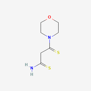 molecular formula C7H12N2OS2 B2842021 3-(Morpholin-4-yl)-3-sulfanylidenepropanethioamide CAS No. 791807-96-0