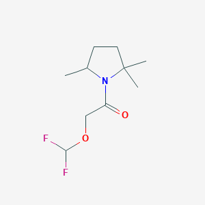 molecular formula C10H17F2NO2 B2842057 2-(Difluoromethoxy)-1-(2,2,5-trimethylpyrrolidin-1-yl)ethan-1-one CAS No. 2093854-13-6