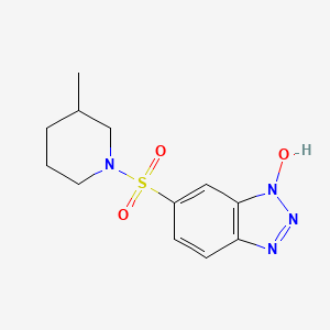 6-[(3-methylpiperidin-1-yl)sulfonyl]-1H-1,2,3-benzotriazol-1-ol