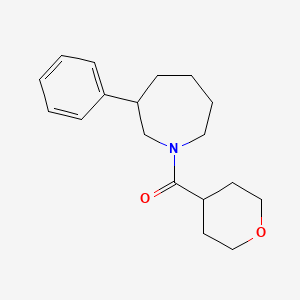 (3-phenylazepan-1-yl)(tetrahydro-2H-pyran-4-yl)methanone