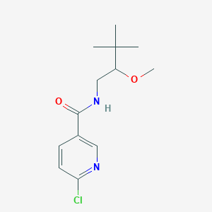 6-chloro-N-(2-methoxy-3,3-dimethylbutyl)pyridine-3-carboxamide