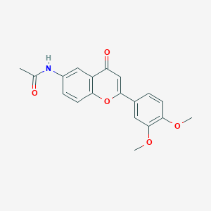 N-[2-(3,4-dimethoxyphenyl)-4-oxochromen-6-yl]acetamide