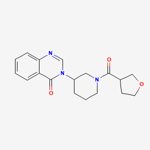 3-(1-(tetrahydrofuran-3-carbonyl)piperidin-3-yl)quinazolin-4(3H)-one