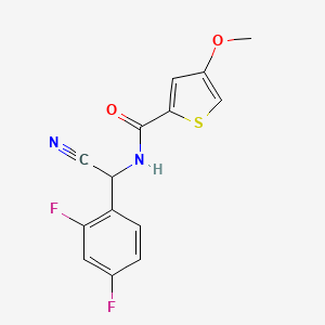 N-[cyano(2,4-difluorophenyl)methyl]-4-methoxythiophene-2-carboxamide