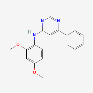 molecular formula C18H17N3O2 B2842095 N-(2,4-dimethoxyphenyl)-6-phenylpyrimidin-4-amine CAS No. 1203284-63-2