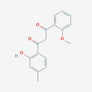 molecular formula C17H16O4 B2842097 1-(2-羟基-4-甲基苯基)-3-(2-甲氧基苯基)丙烷-1,3-二酮 CAS No. 1573547-53-1