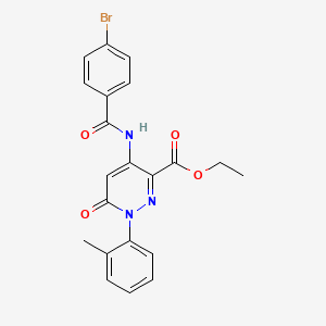 Ethyl 4-(4-bromobenzamido)-6-oxo-1-(o-tolyl)-1,6-dihydropyridazine-3-carboxylate