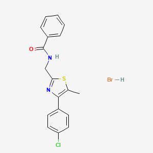 N-{[4-(4-chlorophenyl)-5-methyl-1,3-thiazol-2-yl]methyl}benzamide hydrobromide