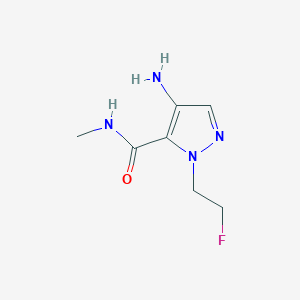 molecular formula C7H11FN4O B2842103 4-Amino-1-(2-fluoroethyl)-N-methyl-1H-pyrazole-5-carboxamide CAS No. 2101197-19-5