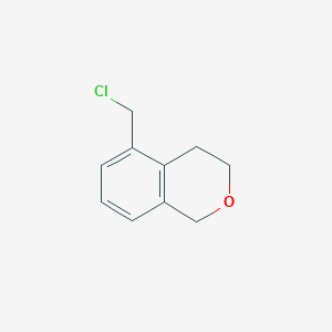 molecular formula C10H11ClO B2842105 5-(chloromethyl)-3,4-dihydro-1H-2-benzopyran CAS No. 1032590-02-5